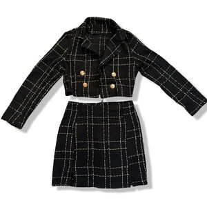 SHEIN Skirt Suit Size S Black